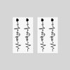 Oottati 2 Sheets Small Tiny Temporary Tattoo Stickers Heartbeat No fear Heart