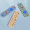Eascrozn 3 Pack Baby Teething Toys, Silicone TV Remote Control Shape Teethers for Babies Toddler 0-24 Months Chew Toys, Teething Relief Baby Toys for Infants, BPA Free Refrigerator Safe