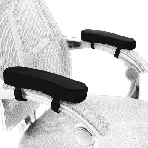 Memory Foam Chair Armrest Pad, Comfy Office Chair Arm Rest Cover for Elbows and Forearms Pressure Relief(Set of 2)