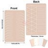 2PCS Doulbe Sides Silicone Practice Skin 1.5mm Thickness Permanent Makeup Tattoo Practice Pad for Eyebrow/Lip Practice (Pink Pad+Silver Line)