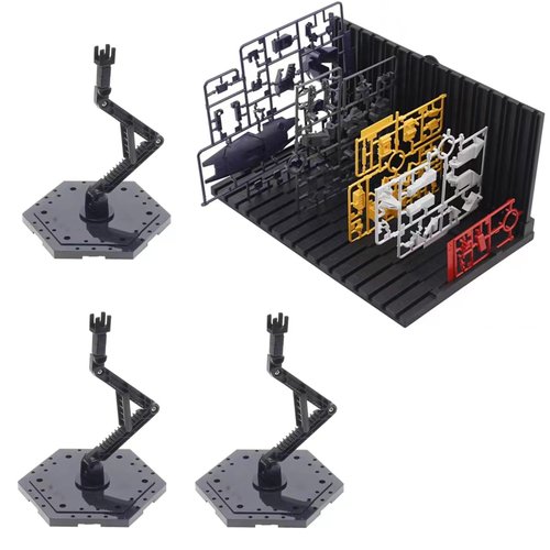4 pieces Gundam model display stand and Gundam model parts stand, suitable for Gundam models and action doll stands, as well as HG, MG, RG model character display stands. (Combination set) (4 pieces)