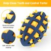 CoubonTail Dog Toy Ball, Dog Spiky Toy Ball with Squeaker, for Floating Chewing Fetching and Interactive Play (Yellow)