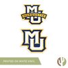 Desert Cactus Marquette University Stickers Golden Eagles MU Vinyl Decal Laptop Water Bottle Car Scrapbook (4 Inch Set V1)