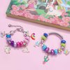 Happytime Charm Bracelet Making Kit for Girls Jewelry Making Supplies Beads Unicorn Mermaid Arts and Crafts Girls Toys Age 6-8