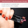 BODYOGRAPHY:Cream Lip Pencil (Heatherberry): Rose Nude Waterproof & Pigment-Rich Salon Makeup w/ Coconut Oil, Vitamin E | Gluten-Free, Cruelty-Free, Paraben-Free