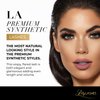 Lilly Lashes Premium Synthetic Lashes LA | Fake Eyelashes Natural Look | Full Bodied Look | Wispy Lashes | False Lashes | Vegan Strip Lash | Reusable Up to 10 Wears | 15mm