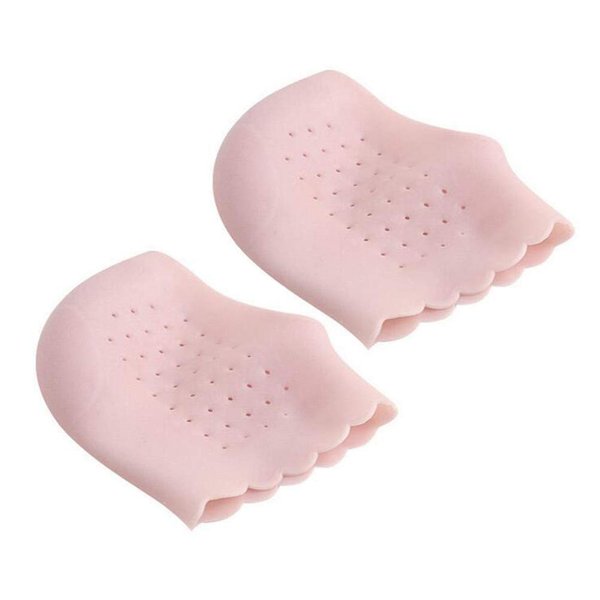 Gel Heel Protectors, Breathable Hole Design Heel Cups Sleeve Socks Silicone Heel Cushion, Great for Relieve Heel Pain, Heal Dry, Cracked Heel, Heel spur, Sore Heel, Plantar Fasciitis Treatment (Pink)