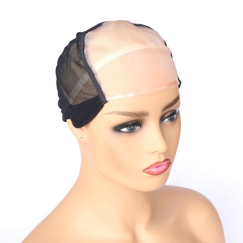 BTWTRY 5x5.5inch MONO Wig Caps for Making Wigs with Adjustable Strap 1pc Monofilament Wig Cap DIY...
