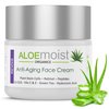 AloeMoist Anti Aging Retinol Cream for Face with Hyaluronic Acid, Vitamin C & E, Pure Aloe Vera Gel, Green Tea, Glycolic Acid – Retinol Eye Cream, Fine Line & Wrinkle Cream for Women & Men – 2 Fl Oz.