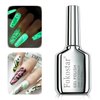 Fokostar Glow in the Dark Nail Gel Polish Translucent Color Changing, 0.5 fl oz Nail Art Neon Top Coat for Women