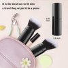 Falliny Retractable Makeup Brush, 2 Pack Travel Kabuki Face Blush Brush, Portable Powder Foundation Sunscreen Brush with Cover for Blush, Bronzer, Buffing, Flawless Powder Cosmetics
