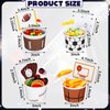 Tanlade 48 Pcs Sports Snack Cups Sports Bowls, Soccer Baseball Football Rugby Basketball Party Decorations, Sports Theme Basketball Party Supplies Basketball Bowl for Birthday Party Favors