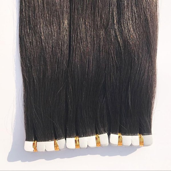real hair wig seamless hair extention tape in hair human hair wigs hair extensions straight hair Xuchang