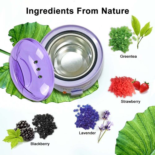 Wax Warmer, Portable Electric Hair Removal Kit for Facial &Bikini Area& Armpit- Melting Pot Hot Wax Heater Accessories Total Body Waxing Spa or Self-waxing Spa in Home for Girls & Women & Men