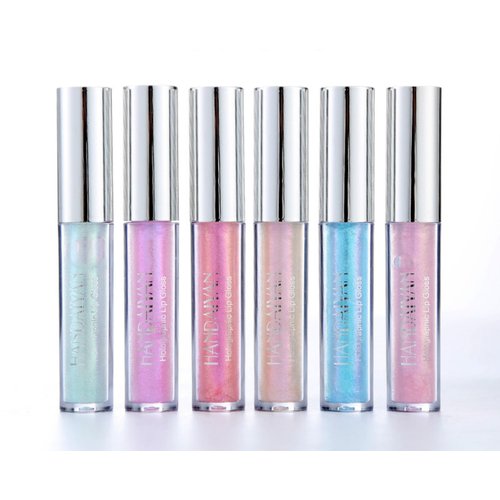MAEPEOR Glitter Liquid Lipsticks Set 6 Colors Diamond Shimmer Metallic Lipstick Waterproof Long Lasting Makeup Kit Face Eye Glow Shimmer Shinning Lip Gloss Set (Set 01)