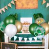 65 Pieces Jungle Safari Theme Balloons Green White Latex Balloons Palm Leaves Balloon Confetti Balloons with Balloon Arch Kit for Kids Boys Jungle Safari Birthday Baby Shower Decorations