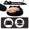 AudeRhine 10'' Cute Black Cat Plush Toys, Soft Cat Pillow Squishy Plushies, Cat Stuffed Animals Kawaii Plush Toys Home Decoration Gift for Cat Lovers Kids Boys Girls (Black, 10 Inch)