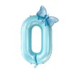 40inch Light Blue Butterfly Number 0 balloons, Giant Big Foil Mylar Helium Numbers Balloons, Butterfly Themed Birthday Party Supplies, Birthday Party Decorations (0)