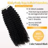 Kinky Curly Tape in Human Hair Extensions Natural Black Invisible Seamless Glue in Remy Hair Extensions Tape ins 20pcs 50g 3C Curly Hair Extensions Skin Weft Double Sided 18 inch for Black Women