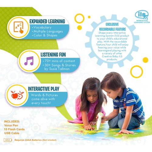 Creative Baby Voice Pen with Interactive Flash Cards