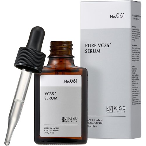 KisoCare 35% Pure Vitamin C Serum for Face Vitamin C, Coix barley extract 30ml 1oz - Made in Japan