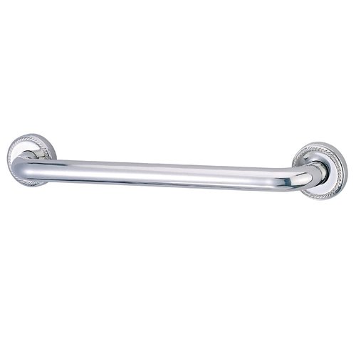 Kingston Brass DR814121 Designer Trimscape Laurel Decor 12-Inch Grab Bar with 1.25-Inch Outer Diameter, Polished Chrome