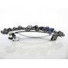 Generic Slim blue gray bow crystal hair barrette clip bridal clip bridal barrette hair