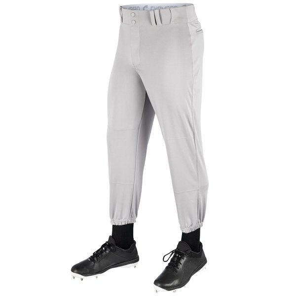 Champro Men's Standard Triple Crown Classic Baseball Pants, Grey, Small