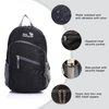 Outlander Packable Handy Lightweight Travel Hiking Backpack Daypack, Black