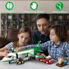 City Cargo Plane Building Set, Plane City Kits Building Blocks with Car, Luggage Tray, Movable Stairs, Compatible with Lego Plane Airport, Airplane Model Toys Gifts for Adults Boys Girls 6-12