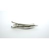 Small dark blue or green stone metal alligator hair clip fine thin hair (Primary color: Deep blue)