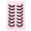 Eyelashes Russian Strip Lashes Natural Look Eye Lashes False Lashes Wispy D Curly Fluffy 3D Effect Cat Eye Soft Fake Eye Lashes Pack 7 Pairs (B3)