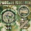 Outego Army Party Decorations Set - 20 Packs Army Party Plates and Napkins - Disposable and Stylish Camo Party Supplies for Birthdays and Events