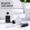 Makartt Gel Nail Polish Kit, Black White Nail Polish Gel Set Noir & Blanc Summer Soak Off Nail Gel Polish LED Required UV Gel Polish Kit Black Nails White Gel Paint for Nail Art Salon DIY 2Pcs