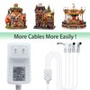 LCMLA AC/DC 4.5V Power Adapter Compatible with Lemax Lighted Accessory 94563 94564 74707 74295 84428 94565 94566 94527 44241 64517 Christmas Micro Lighting Building Decoration