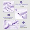 Hair Drying Towel Ultra Absorbent Twist Hair Turban Drying Cap Hair Wrap, 2 Pack 10 inch X 26 inch Super Absorbent Quick Dry Hair Turban for Drying Curly Long Thick Hair (Purple)