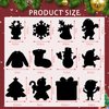 JULMELON Christmas Scratch Art, 36 PCS Christmas Crafts Kits for Kids Rainbow Magic Scratch Paper Cards Xmas Hanging Ornaments Decorations DIY Winter Holiday Party Favors