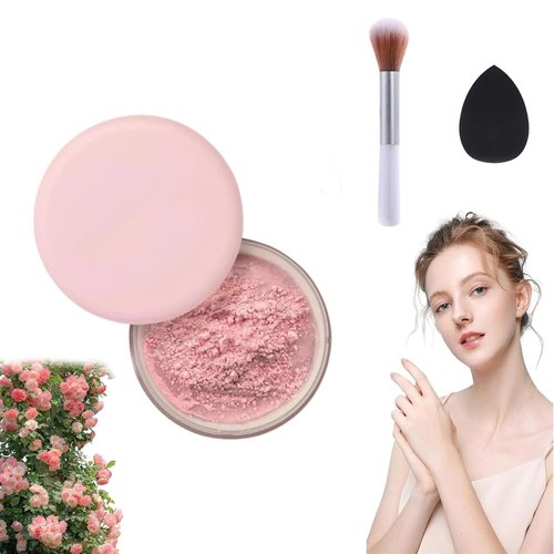 Blurring Setting Powder, AlluraBeauty Blurring Powder, Setting Powder，Pink Setting Powder, AlluraBeauty Blurring Powder for All Skin.
