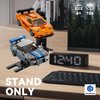 Display Stand for Lego Speed Champion Cars (1 Pack), Upgraded 2-Layer Stand for Lego Car 76917 76908 76918 76915 76914 76907 76901 76902 and More, Display Building Kit for Kids, Boys and Girls