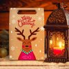 STEFORD Christmas Kraft Paper Gift Boxes,24PCS Christmas Candy Gift Treat Bags for Xmas Party Supplies