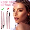 Magic eyebrow pencil, 3d microblading eyebrow tattoo pencil 4 fork tip, Waterproof eyebrow pencil, Eye brow pencils for women, Natural eyebrow pen, Stay on All Day(Gray)