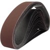 15 Pcs 2 x 42 Inch Assorted Aluminum Oxide Sanding Belt - 80/120/150/240/400 Grit
