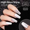 MIZHSE Cat Eye Gel Nail Polish, 12mL Silver Cateye Gel Polish Glitter Mooncat Cat Eye Effect Soak Off U V LED Gel Polish for Nail Art Manicure Salon Home DIY