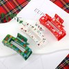 Vsdski Christmas Hair Clips Santa Claus Hair Claw Clips for Thick Thin Hair Christmas Tree Snowman Design Exquisite White Red Green Claw Clips for Women Girls Christmas Party Outfits Hair Accessories