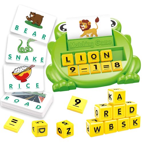 Learning Toys for Kids Birthday Gift, Matching Letter Game and Math Games, Preschool Educational Toys for Ages 3-8, Birthday Party Halloween Xmas Easter Gifts for 3 4 5 6 7 8 Year Old Boys Girls