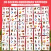 Christmas Temporary Tattoos for Kids Stocking Stuffers, 144 pcs Christmas Decorations Tattoos Stickers for Boys and Girls, Xmas Tattoos for Christmas Party Favor Xmas Gift Bags Stuffers