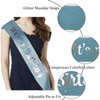 KICOSY Cute Birthday Headband for Women Birthday Crown for Women IT'S MY BIRTHDAY Tiara & Sash Happy Birthday Sash and Crown Birthday Gifts Birthday Accessories for Girls (Blue)