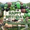 Army Birthday Party Decorations ,Camouflage Party Decorations,Include Camo Happy Birthday Backdrop Banner Military Camo Balloon Garland Arch Kit for Boys Adult Men Birthday Party Supplies (Green)