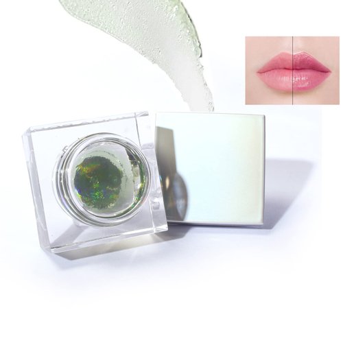 Easilydays 2 in 1 Cheek Gel Cream Liquid Blush, Magic Temperature Color Change Lip Stain Chameleon Multi Blam, Moisturizing Lip Mask, Long-lasting Natural Color-changing Lip Tint, Plain Lipstick (#02 Green)