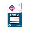MACO Black File Folder Labels, 9/16 x 3-7/16 Inches, 248 Per Box (FF-L8)